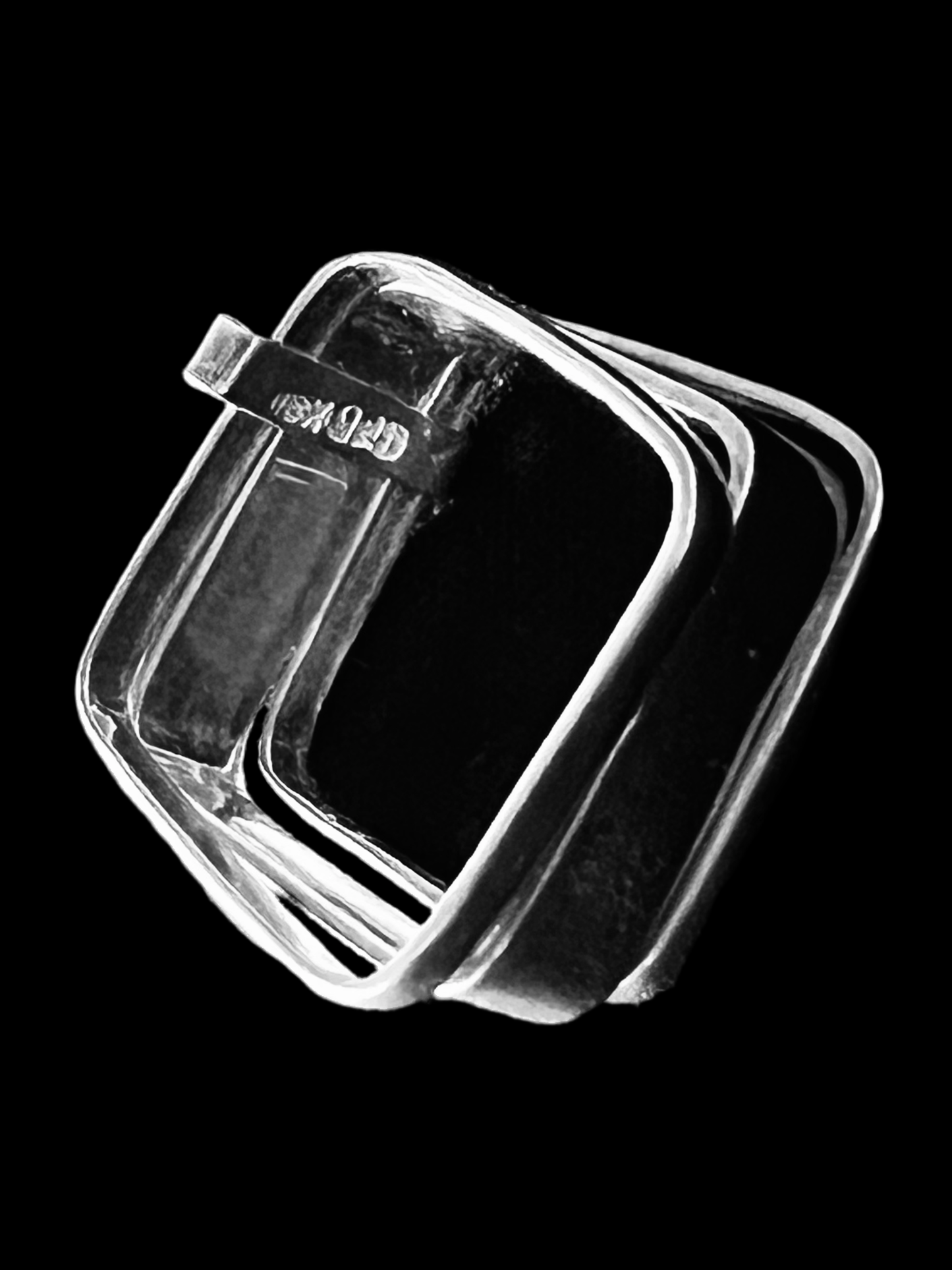 925 Pure Sterling Silver Cube Ring