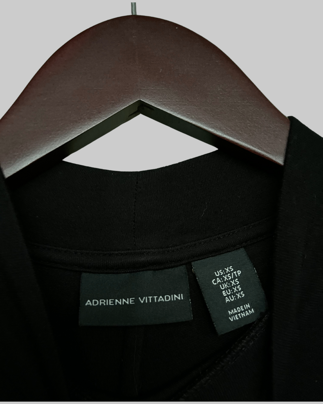 Adrienne Vittadini Mock Neck Black Dress