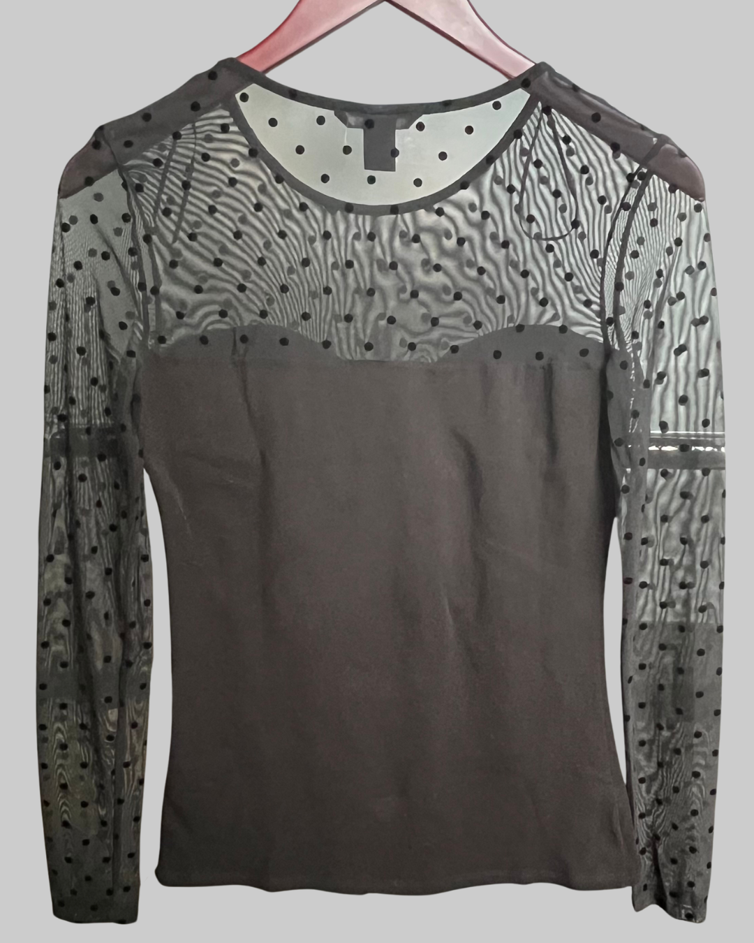 H&M Polka Dot Mesh Women’s Top