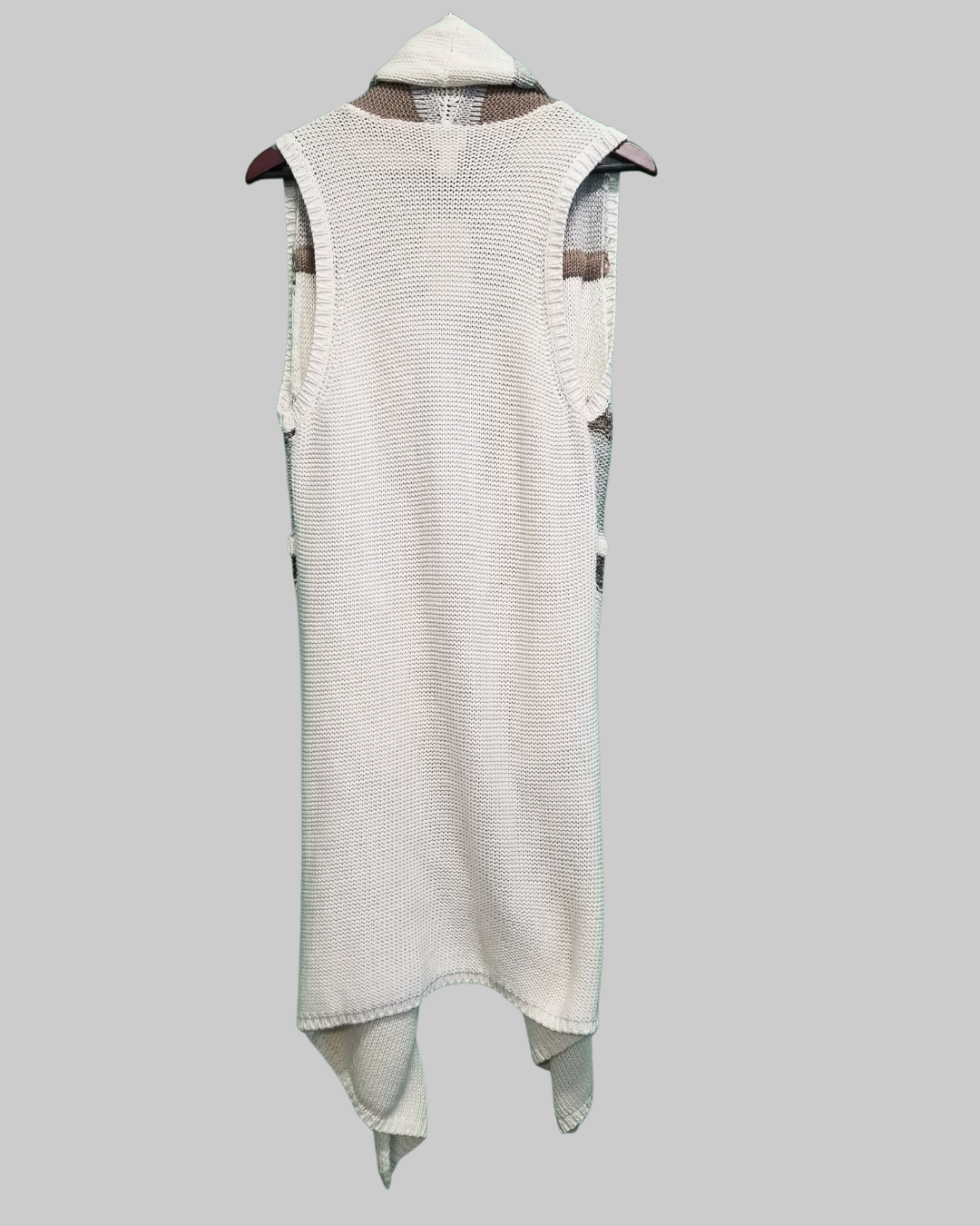 Chico's Duster Ivory Sweater Cardigan Vest