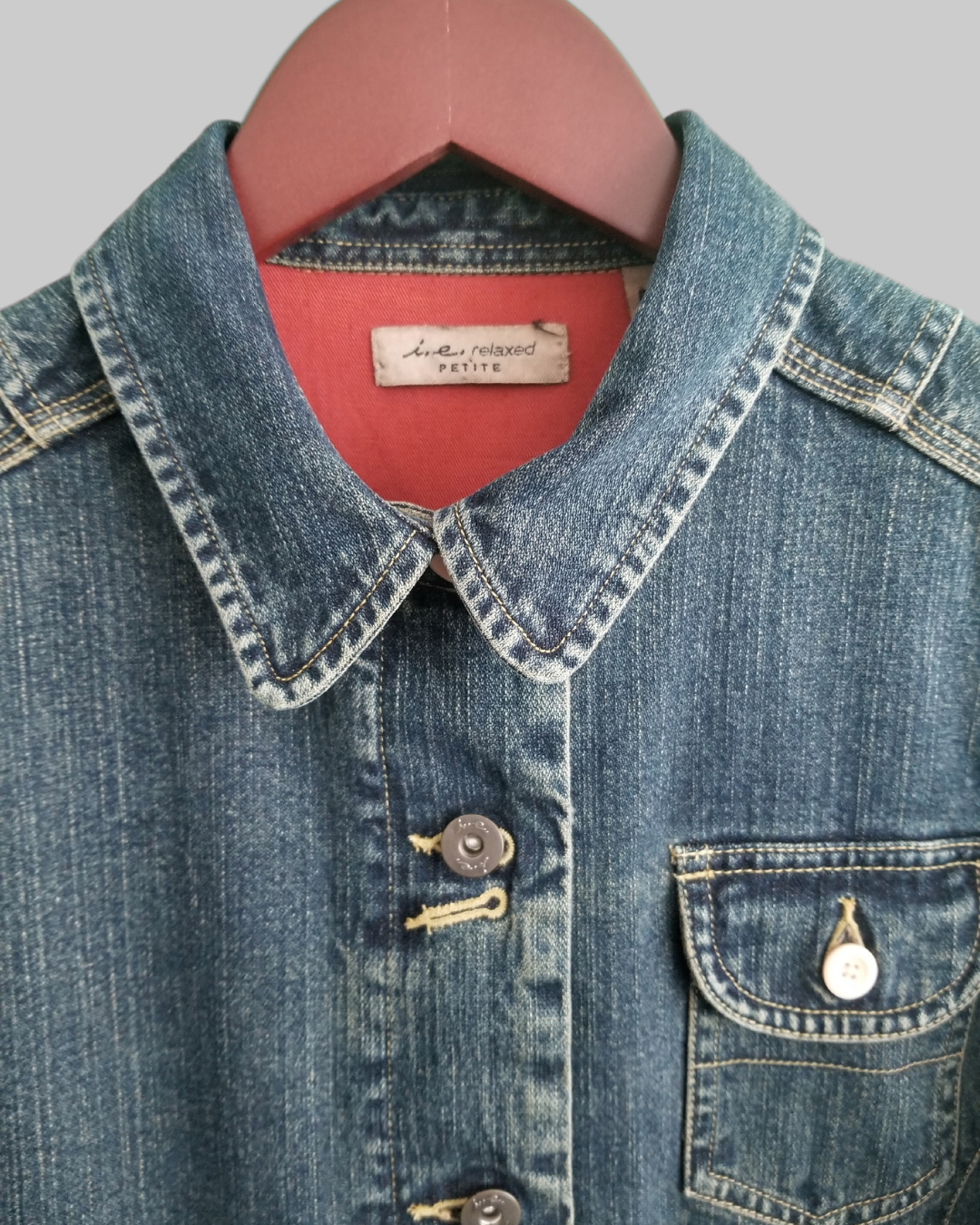 i. e. Relaxing Long Sleeve Denim Jacket