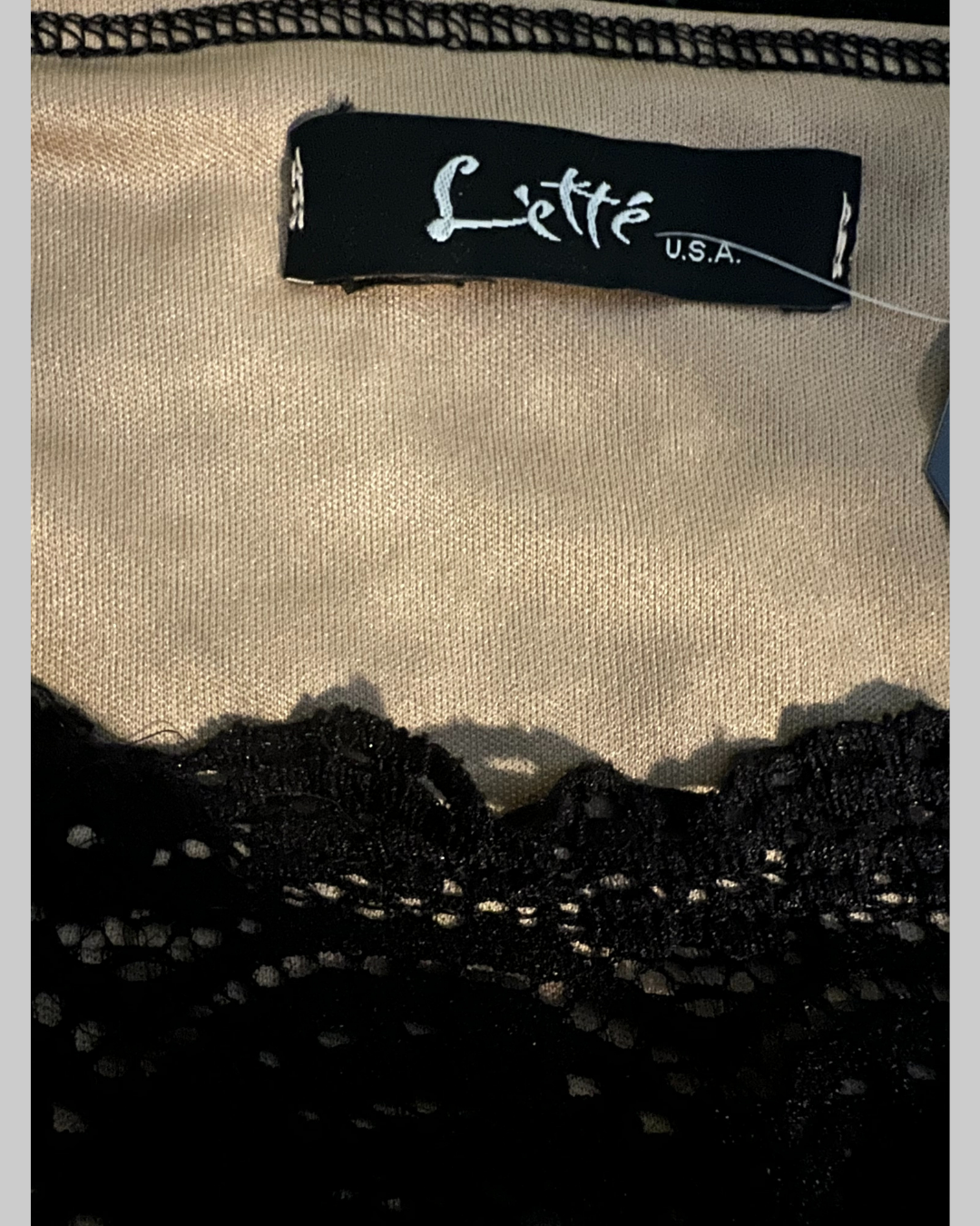 Lette Black Floral Lace Dress