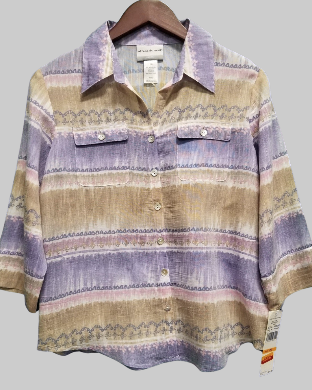Alfred Dunner Woman's Linen-Style Top