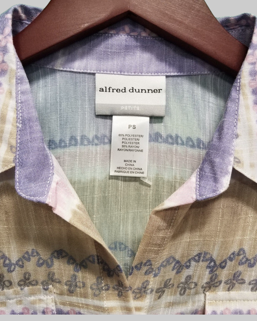 Alfred Dunner Woman's Linen-Style Top