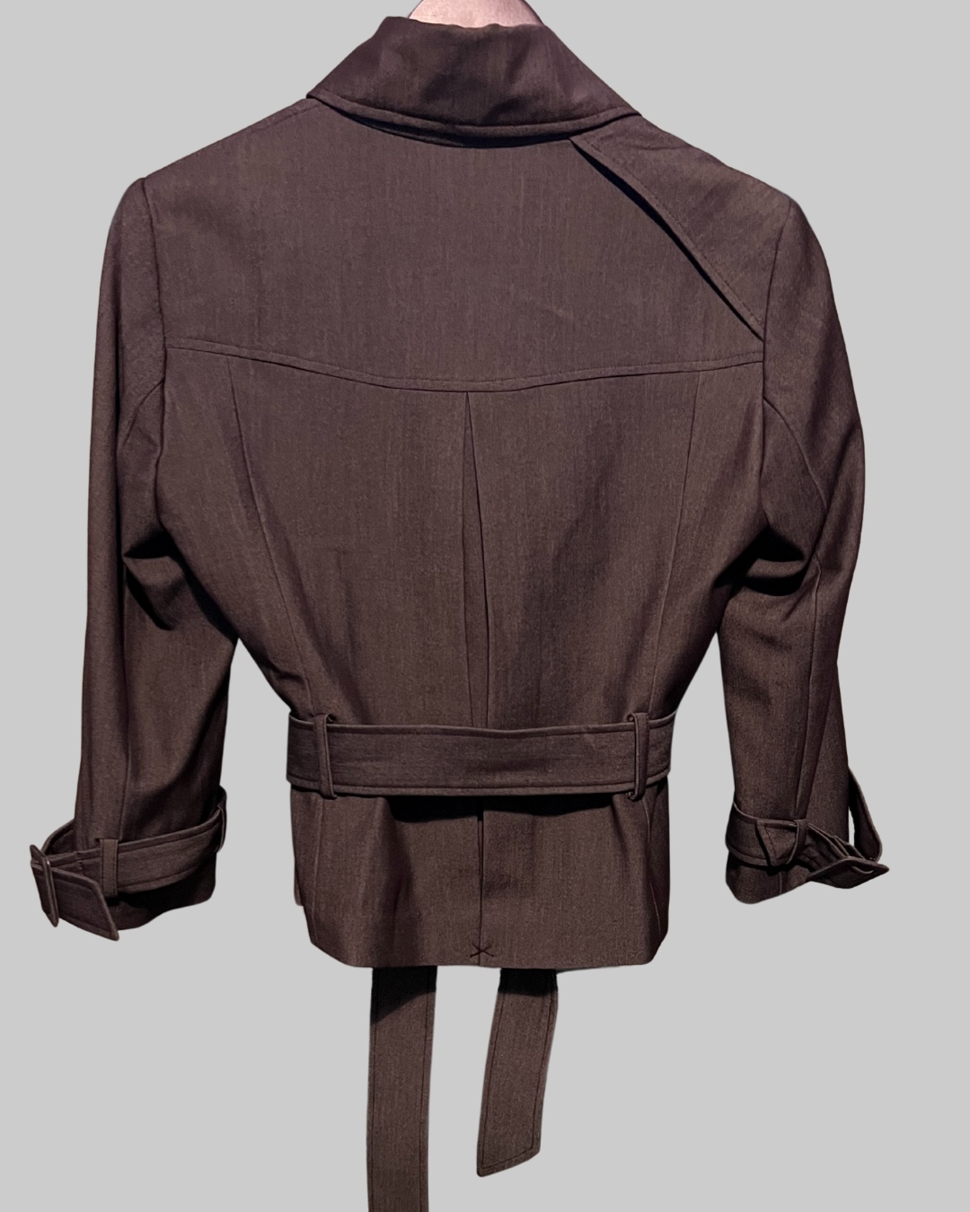 Sharagano Women's Brown Suits Double-Breasted Jacket