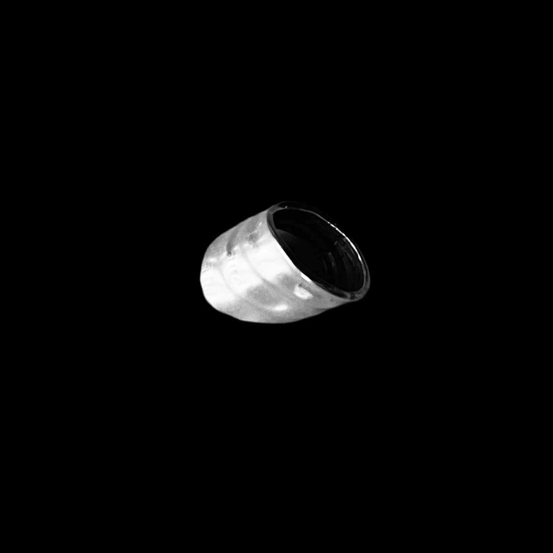950 Pure Sterling Silver Wide Ring