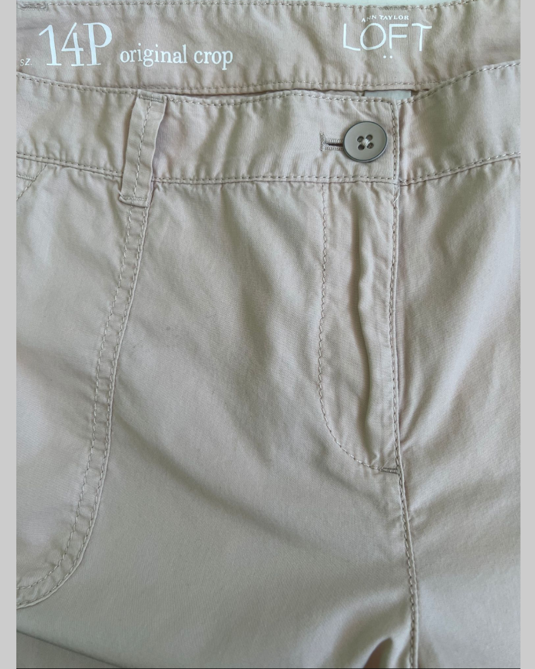Ann Taylor LOFT Original Crop Khaki Capri Pants