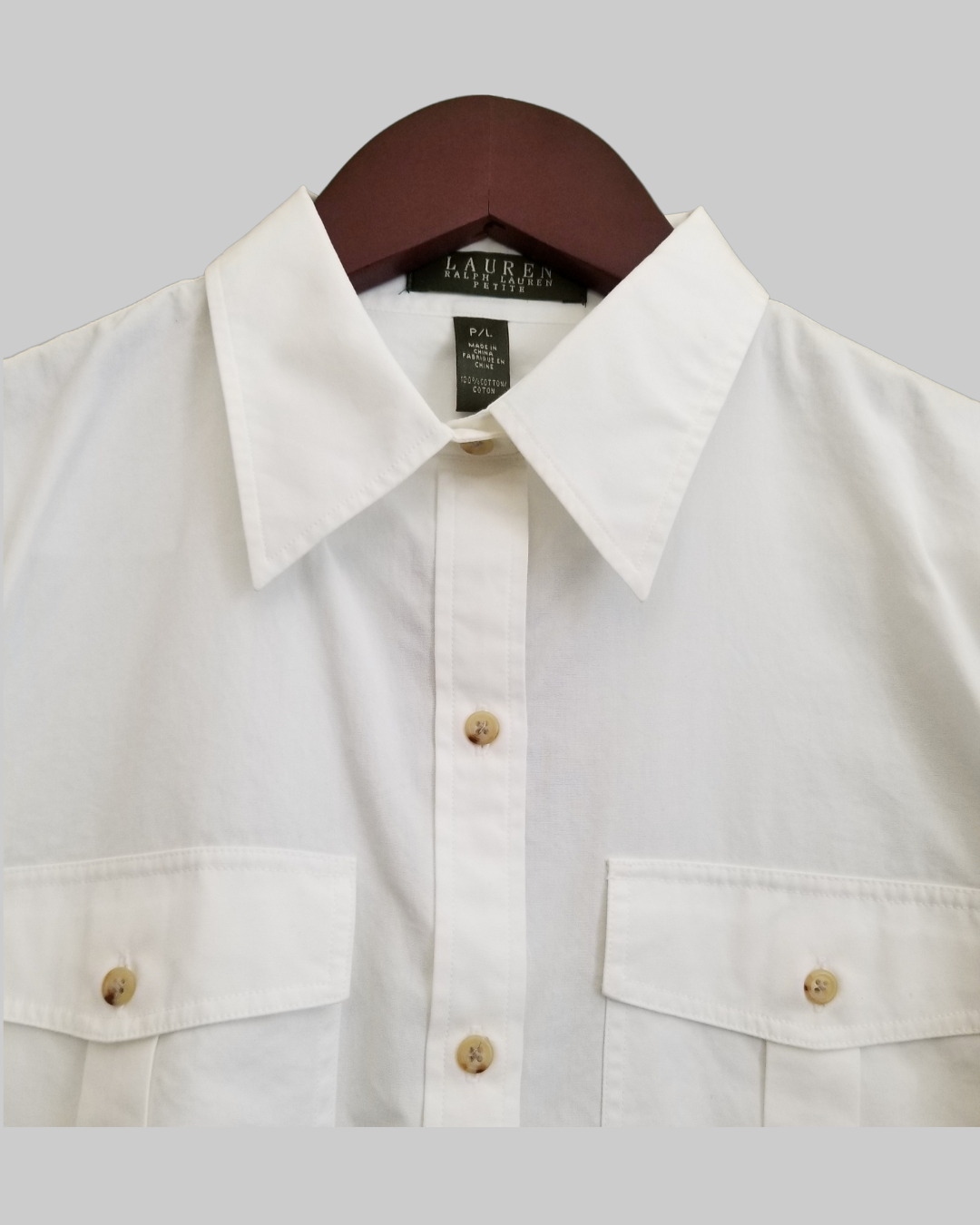 Ralph Lauren White Long Sleeve Shirt