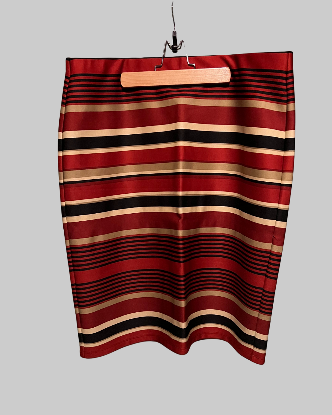 Olivia & Martin Multicolored Stretchy Striped Mini Skirt