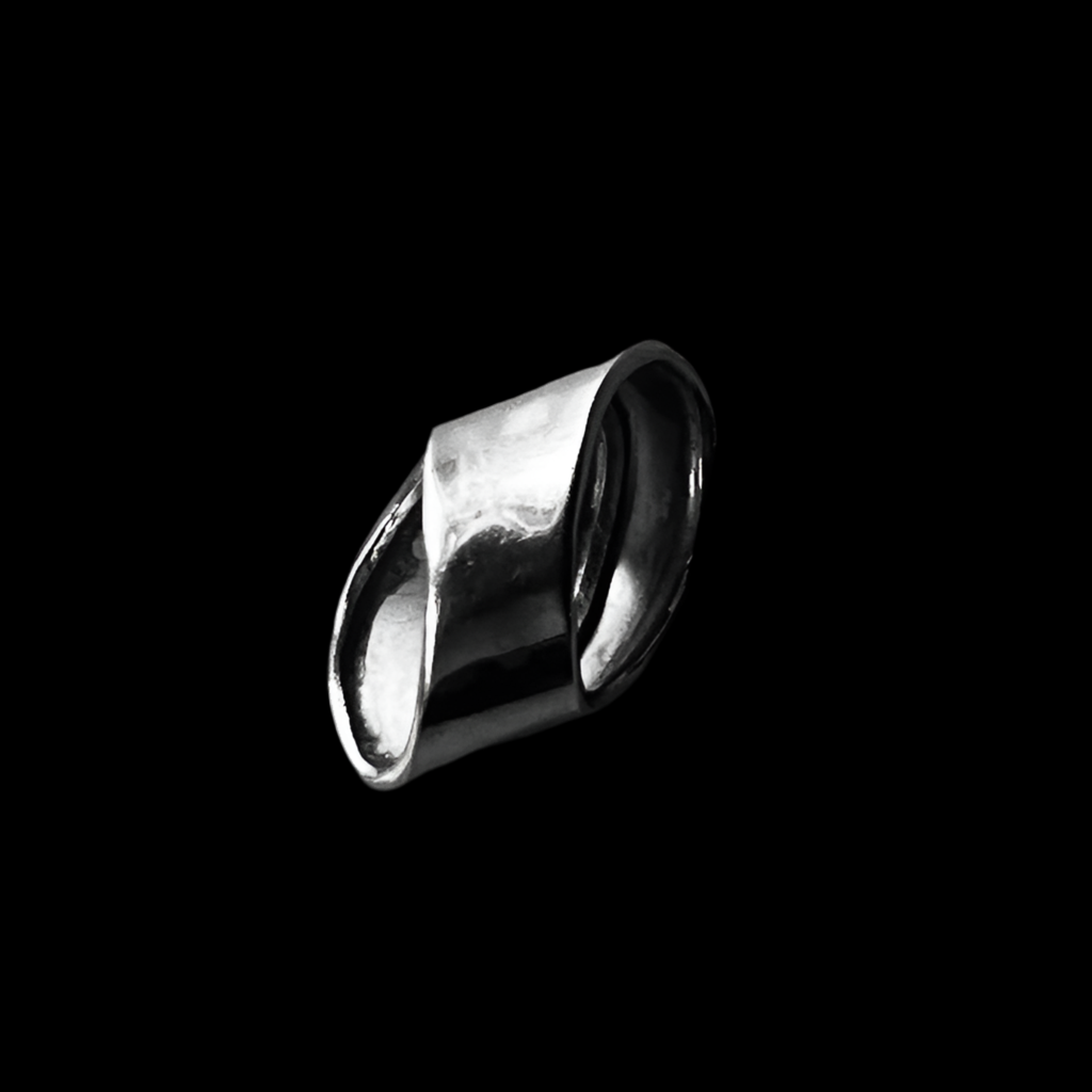 950 Pure Sterling Silver Wide Ring