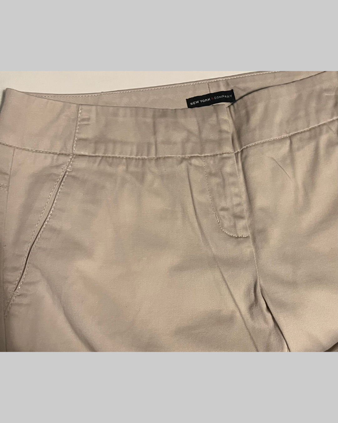 New York & Company Women's Capri Khaki Pants