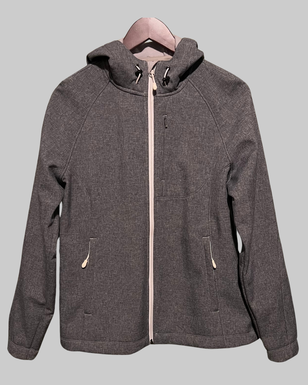 Kirkland Heather Gray Hooded Jacket