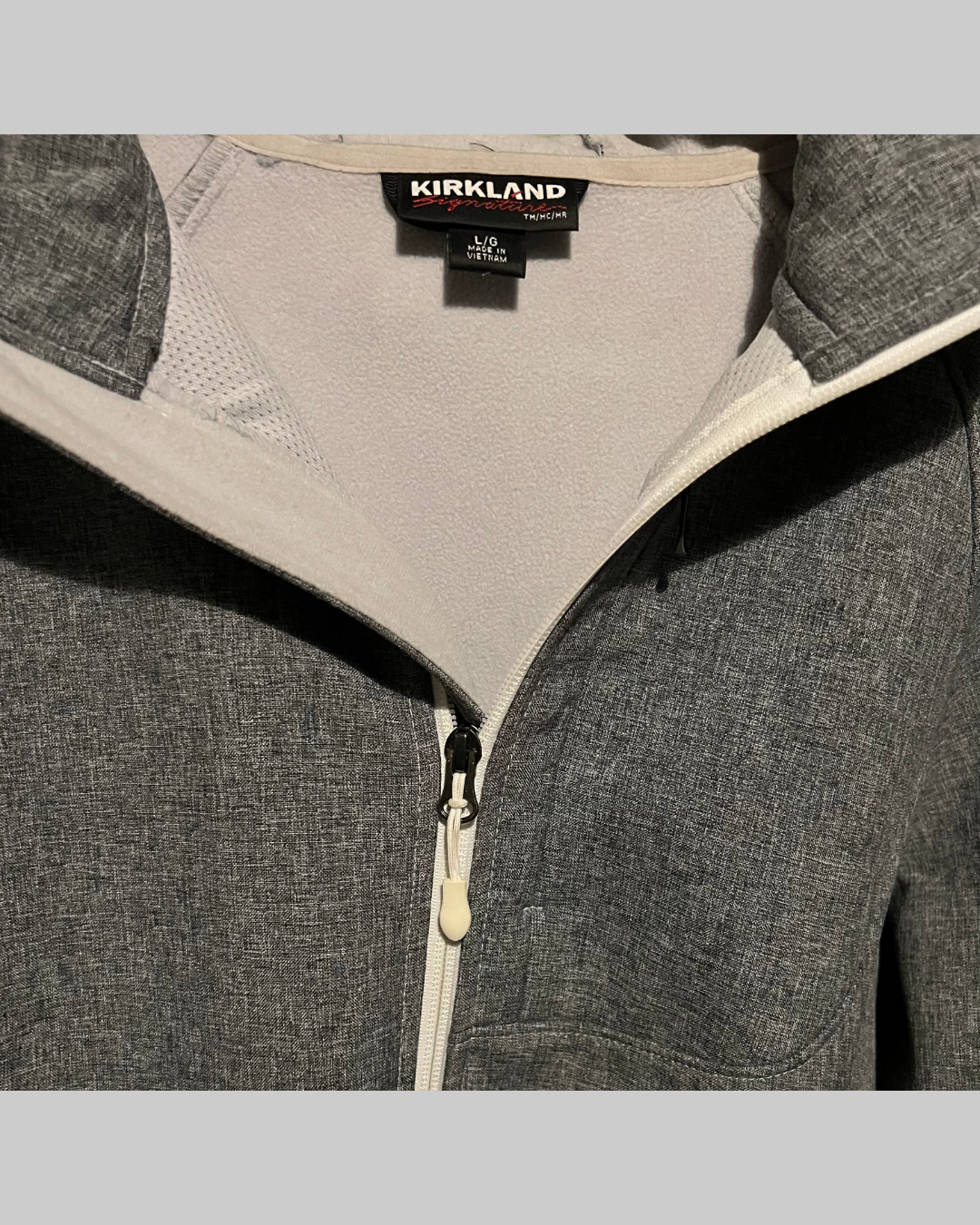 Kirkland Heather Gray Hooded Jacket