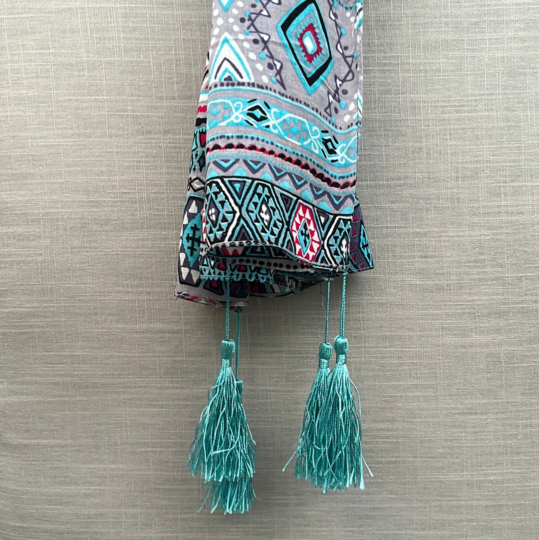 Women's Multicolored Aztec Prints Scarf
