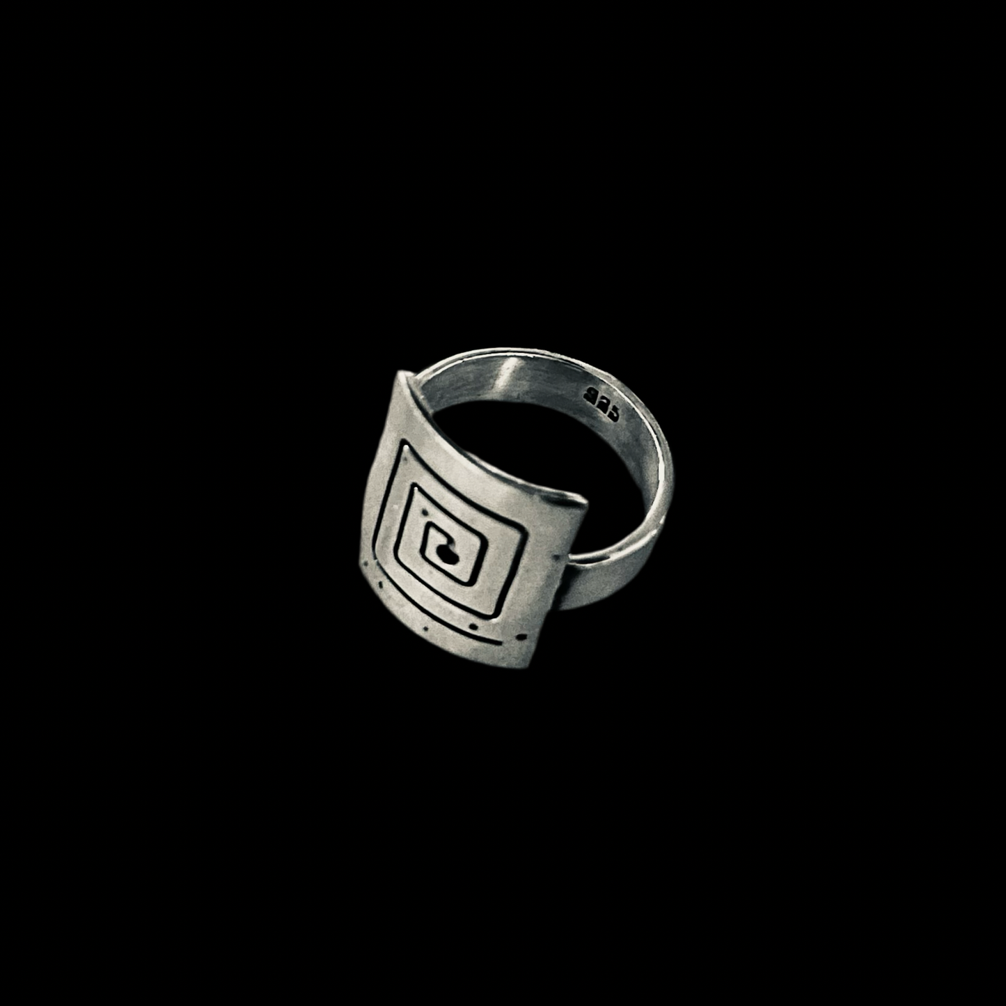 925 Pure Sterling Silver Square Ring
