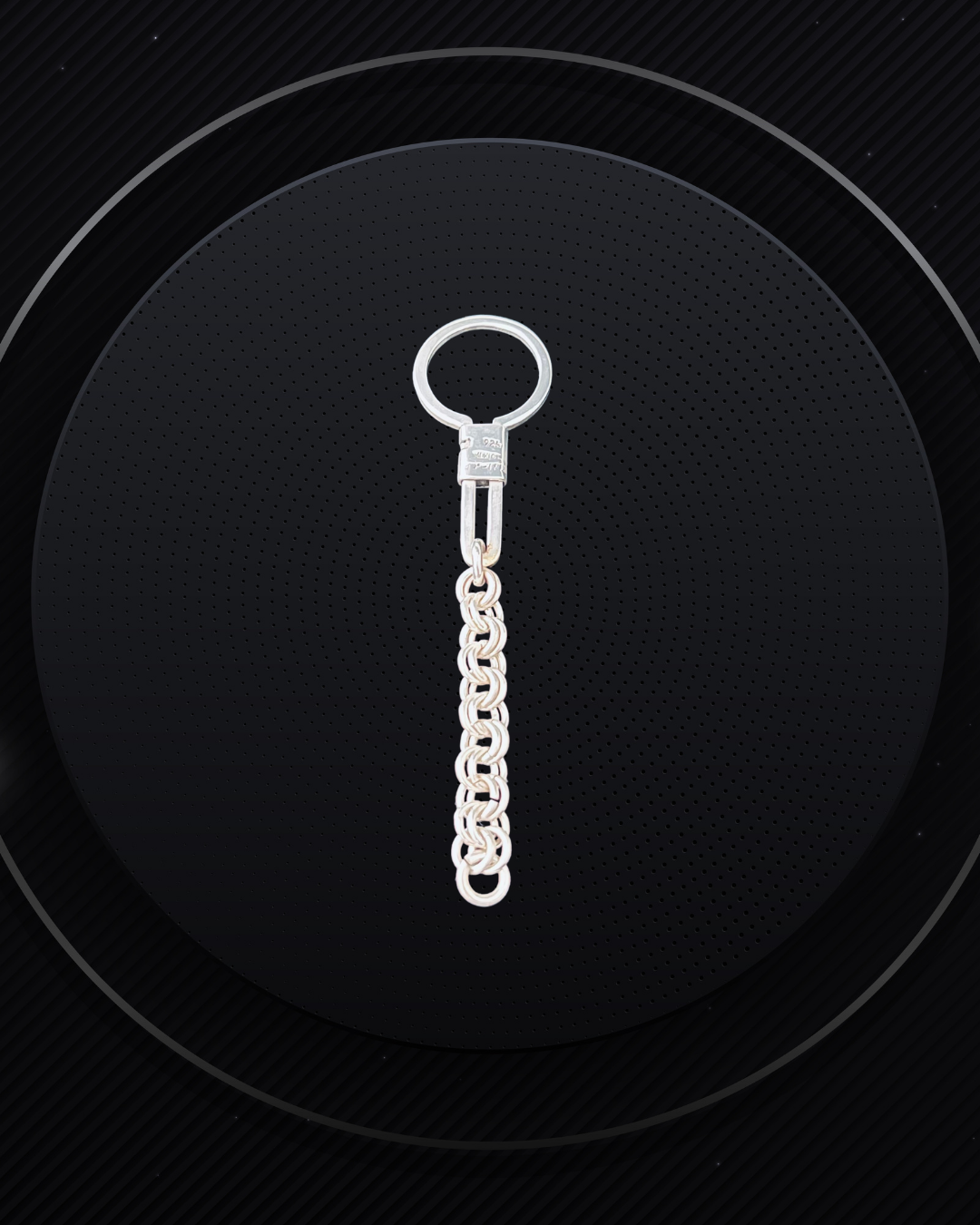 Pure 925 Sterling Silver Key Chain Accessories