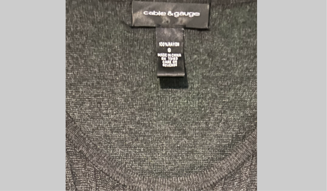 Cable & Gauge Black Knit Dress