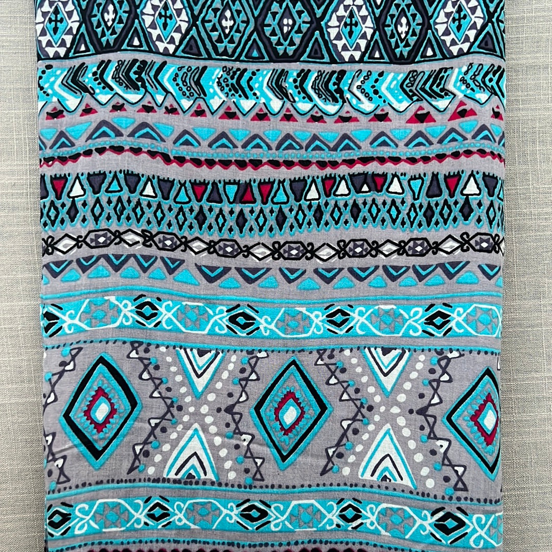 Women's Multicolored Aztec Prints Scarf