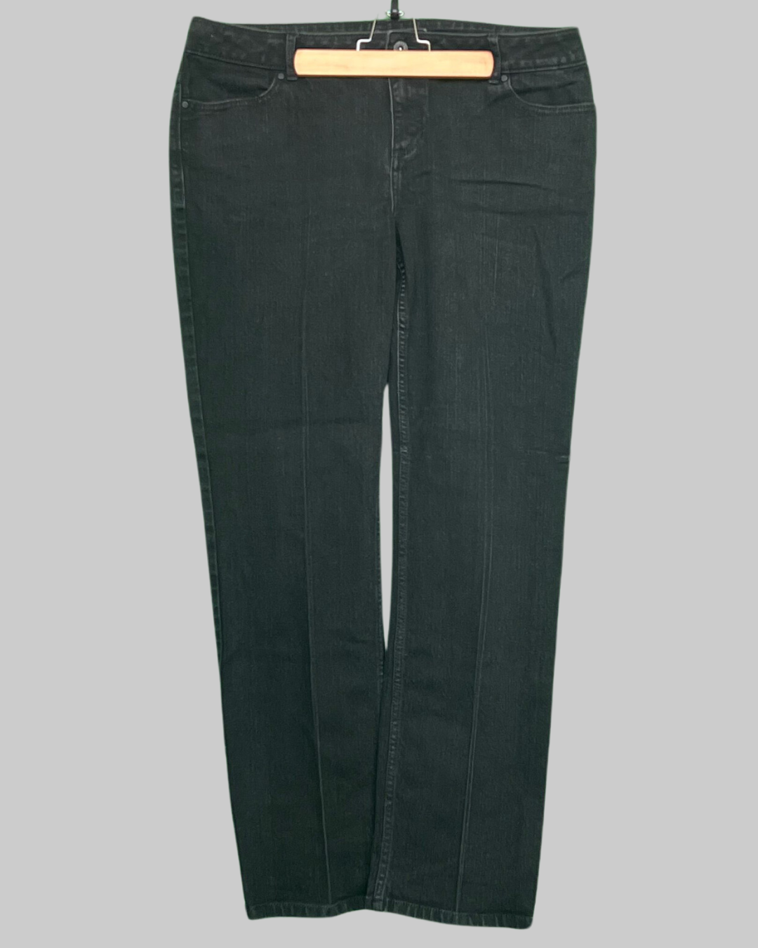 VERA WANG Straight Black Pants