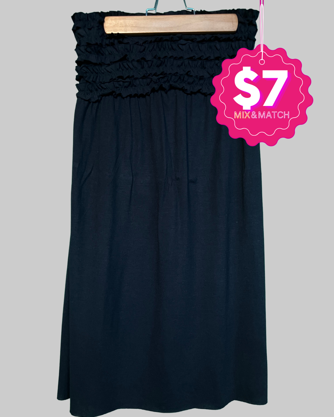 Xhilaration Maxi Black Skirt