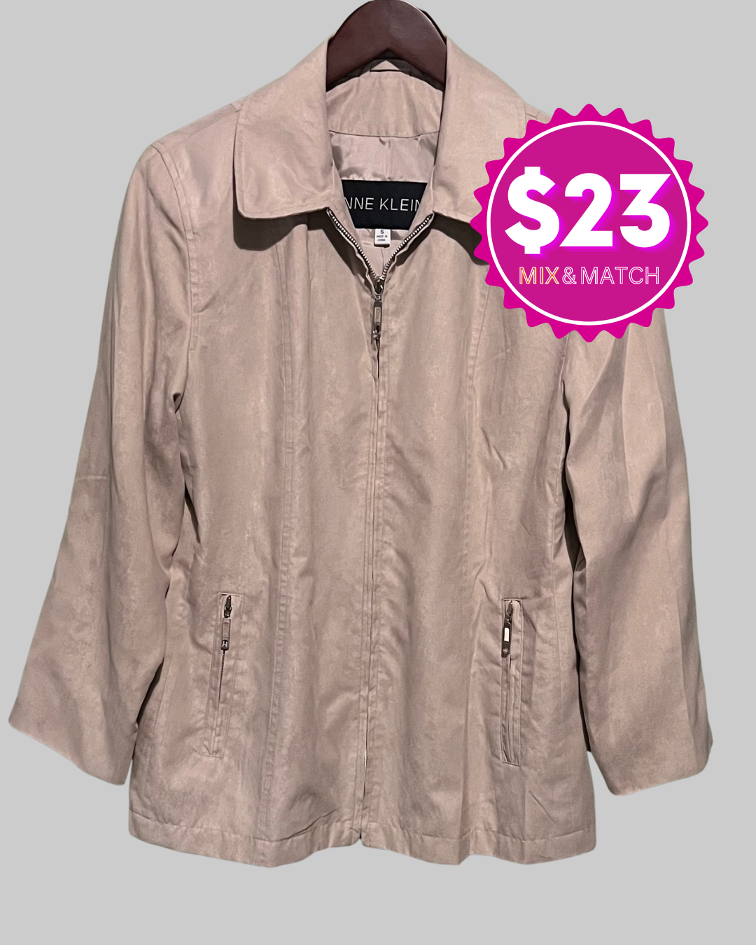 Anne Klein II Beige Khaki Jacket