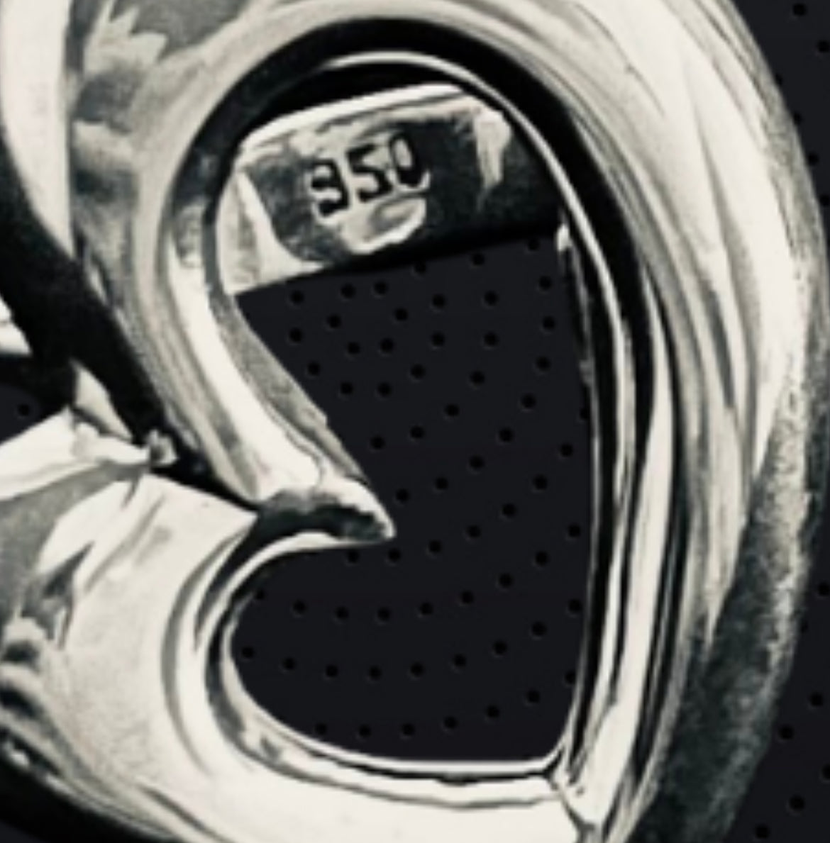 Elegant Heart-Shaped 950 Pure Sterling Silver Ring