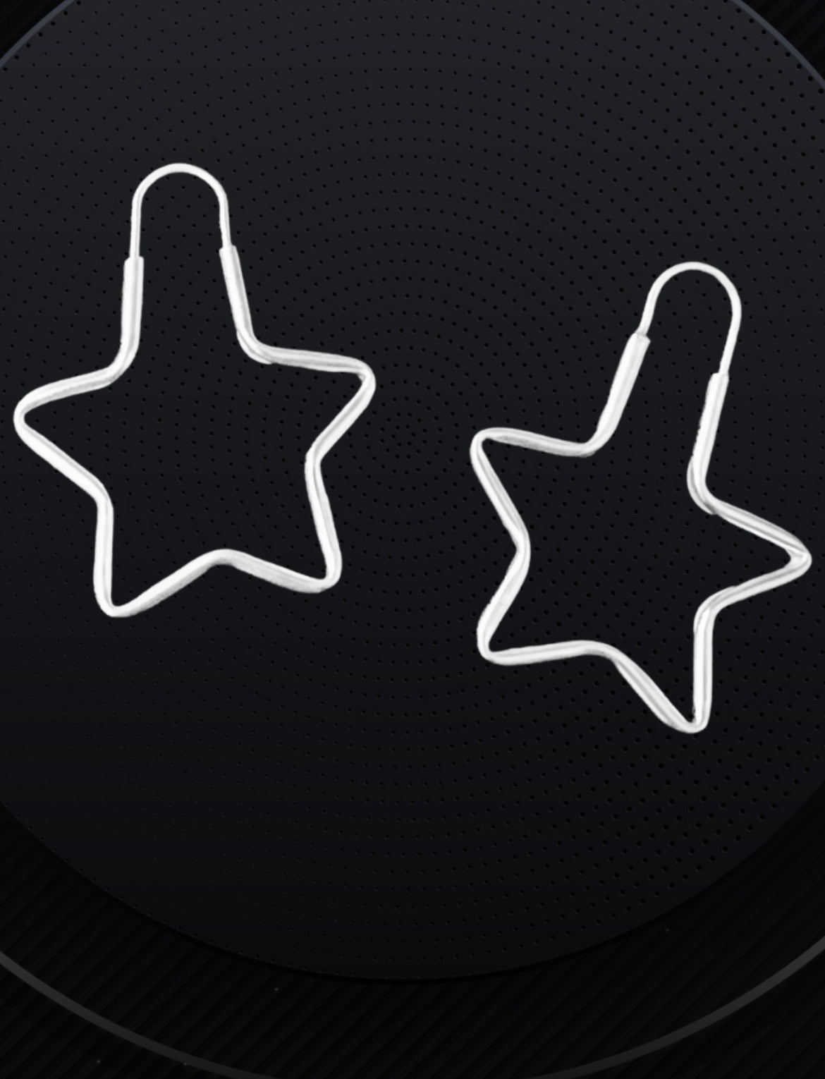 925 Pure Sterling Silver Star Earrings