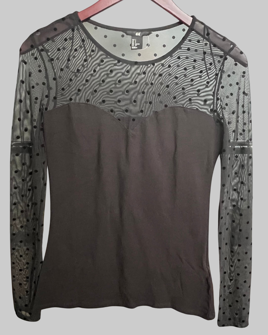 H&M Polka Dot Mesh Women’s Top