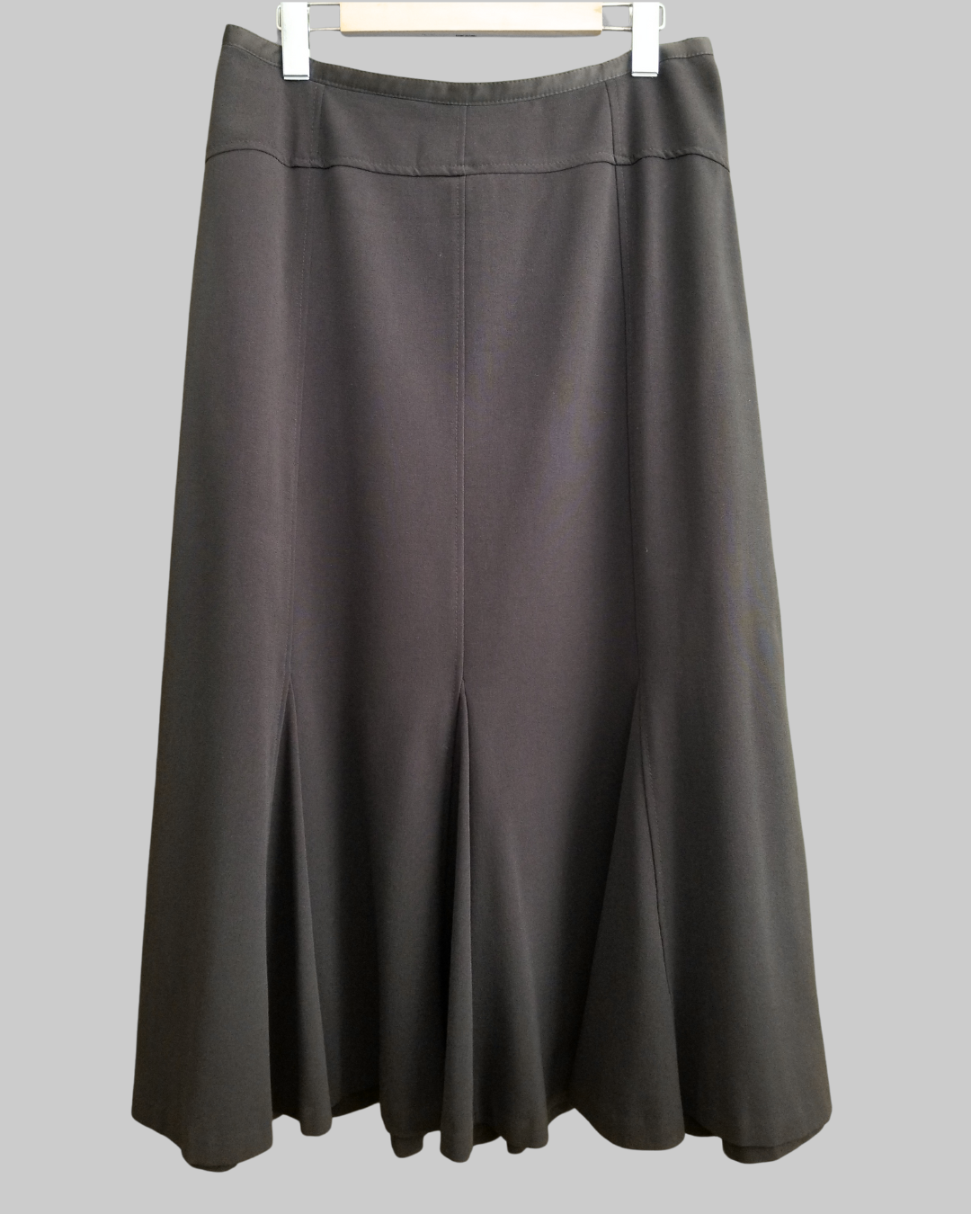 Focus Calf Length Brown Skirt