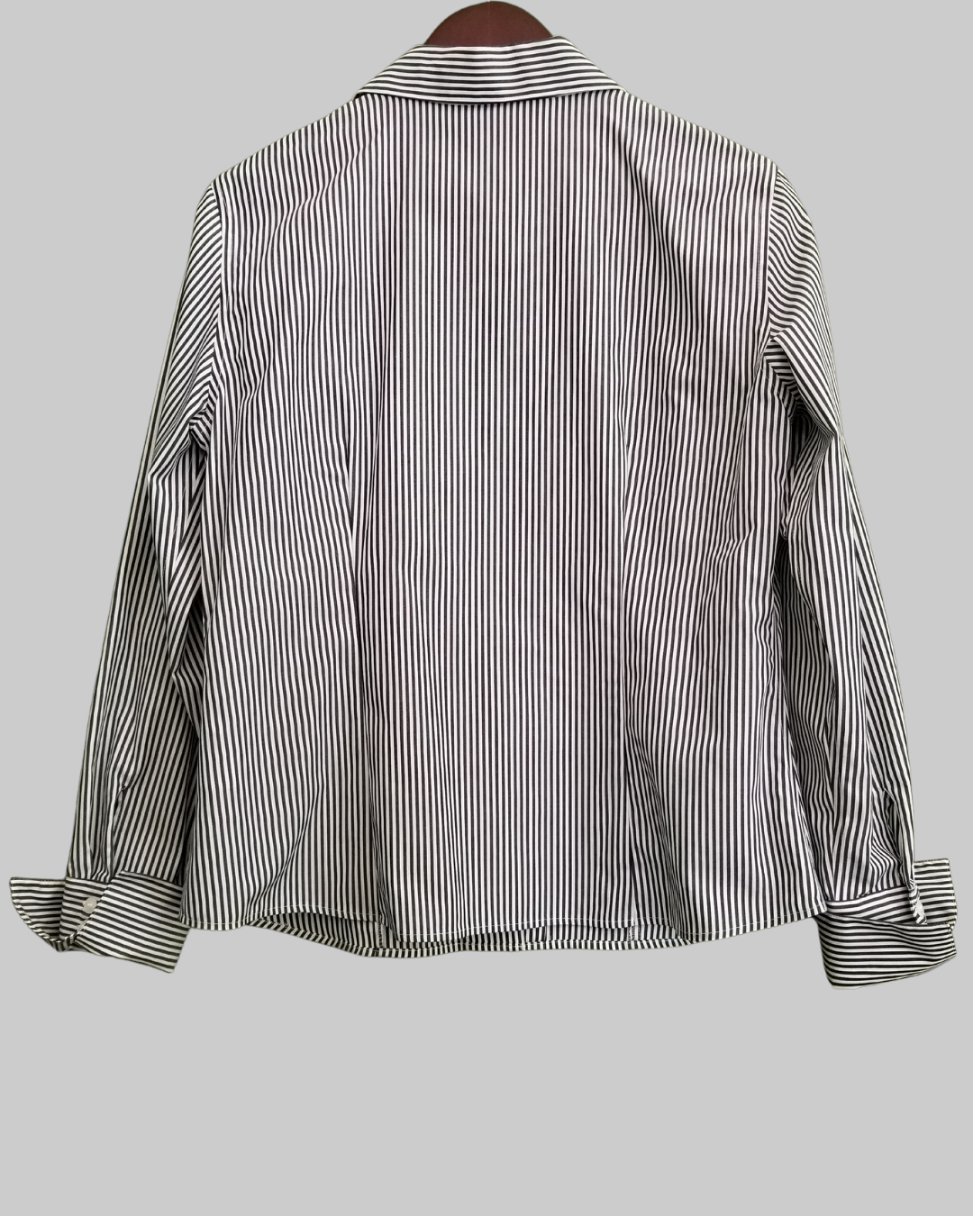 Calvin Klein Grey and White Stripes Shirt