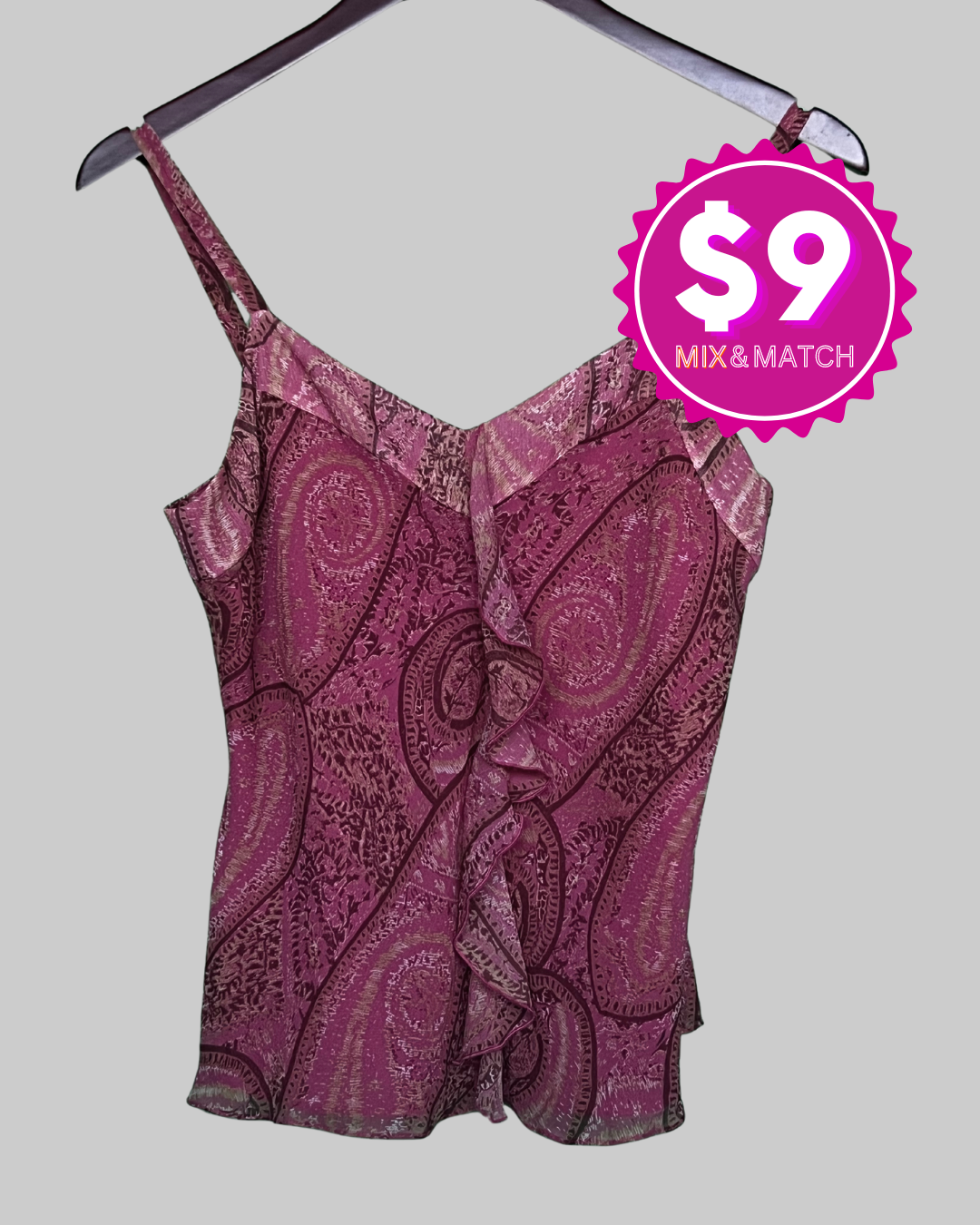 Anne Klein Paisley Sleeveless Blouse