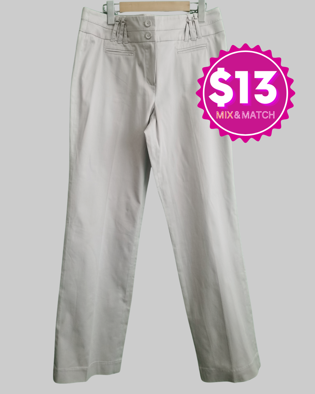 Larry Levine Silver Pants