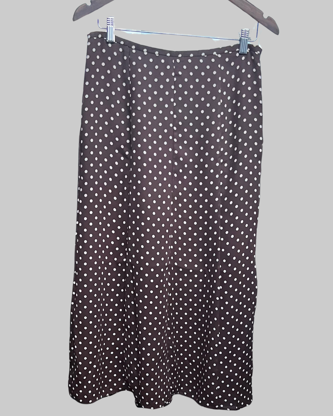 Rena Rowan Polka Dot Patterned Brown Skirt