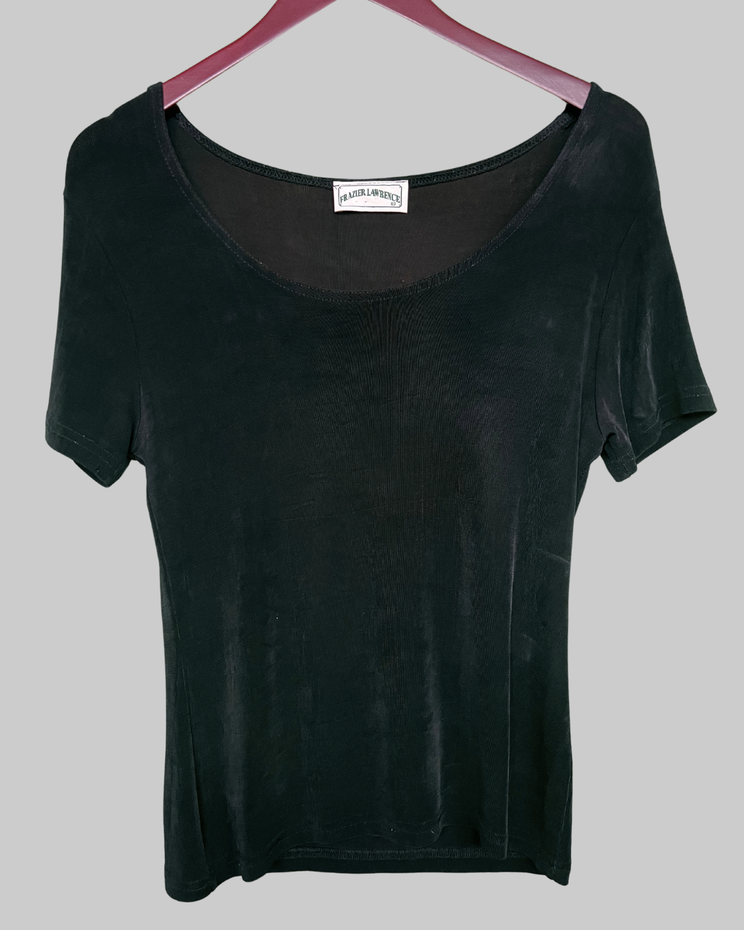 Frazier Lawrence Black Short Sleeve Blouse