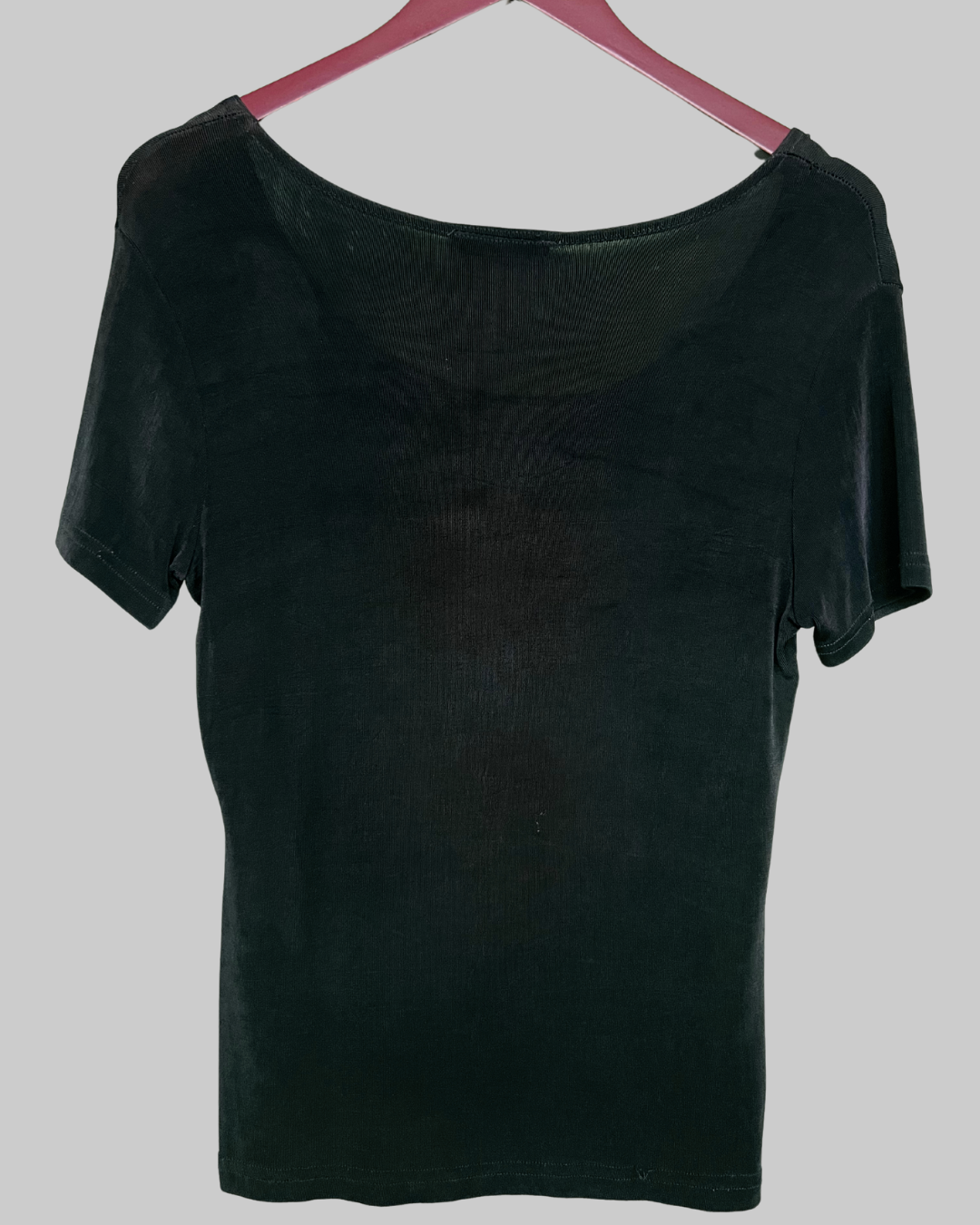 Frazier Lawrence Black Short Sleeve Blouse