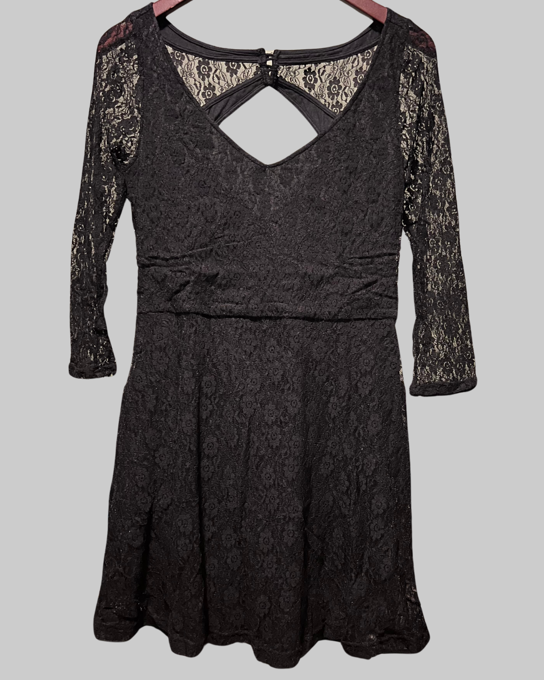 American Eagle Outfitters' Black Mini Lace Dress