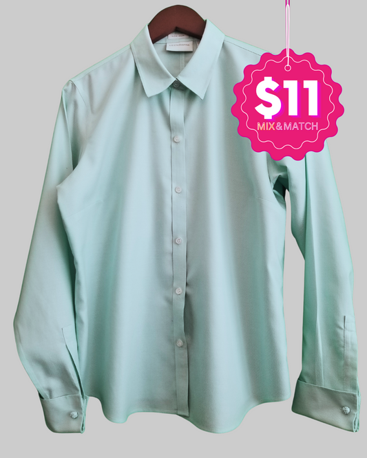 Liz Claiborne Mint Green Shirt