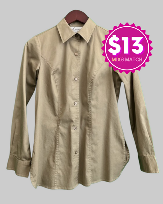 Linea Louis Dell' Olio Women's Long Sleeve Button Shirt