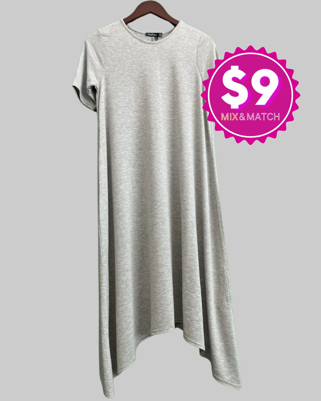 BooHoo Gray Casual Dress