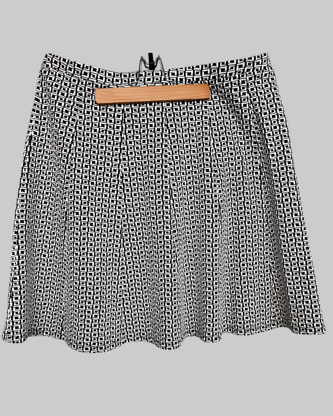 NY Collection Geometric Design Mini Skirt