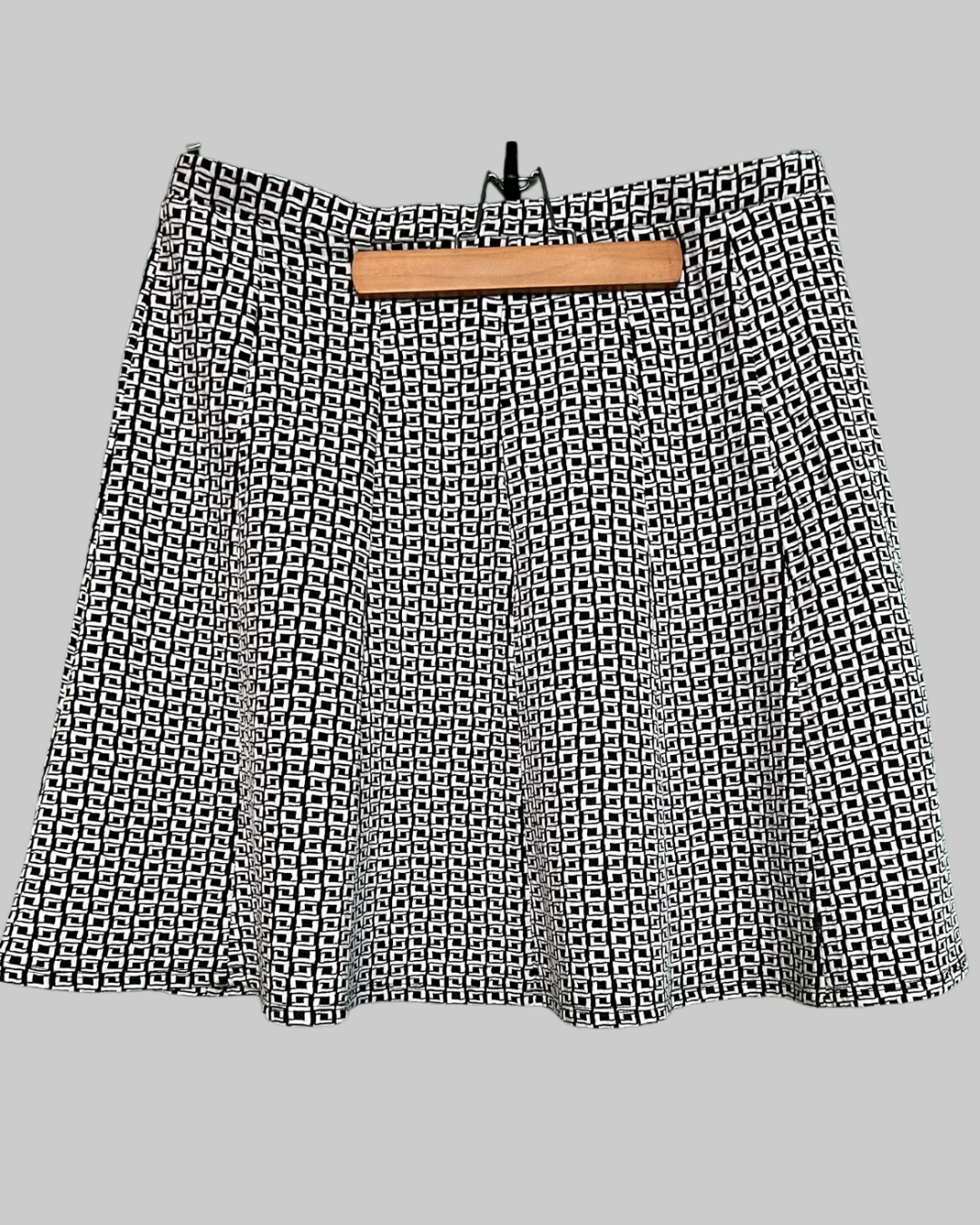 NY Collection Geometric Design Mini Skirt