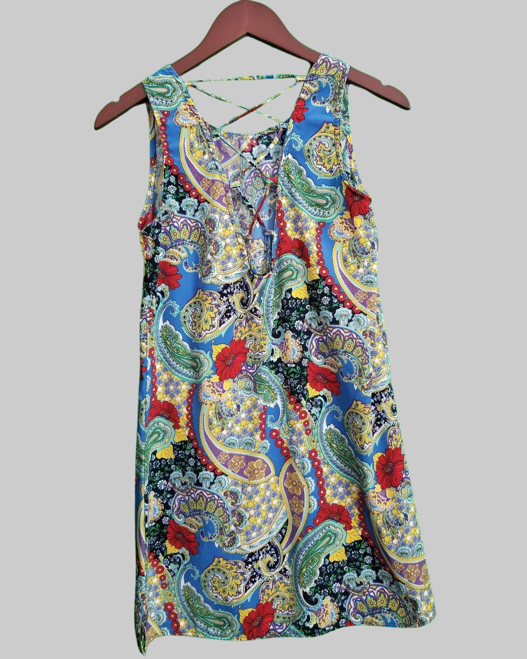 TOBI Paisley Print Sleeveless Dress