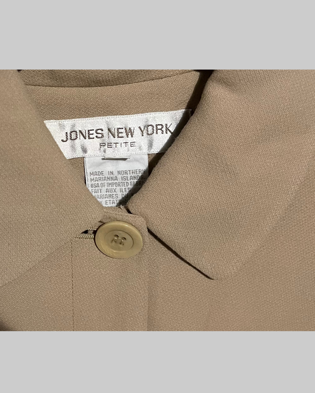 Jones New York Women's Khaki Blazer