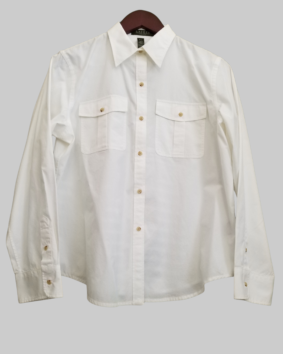 Ralph Lauren White Long Sleeve Shirt