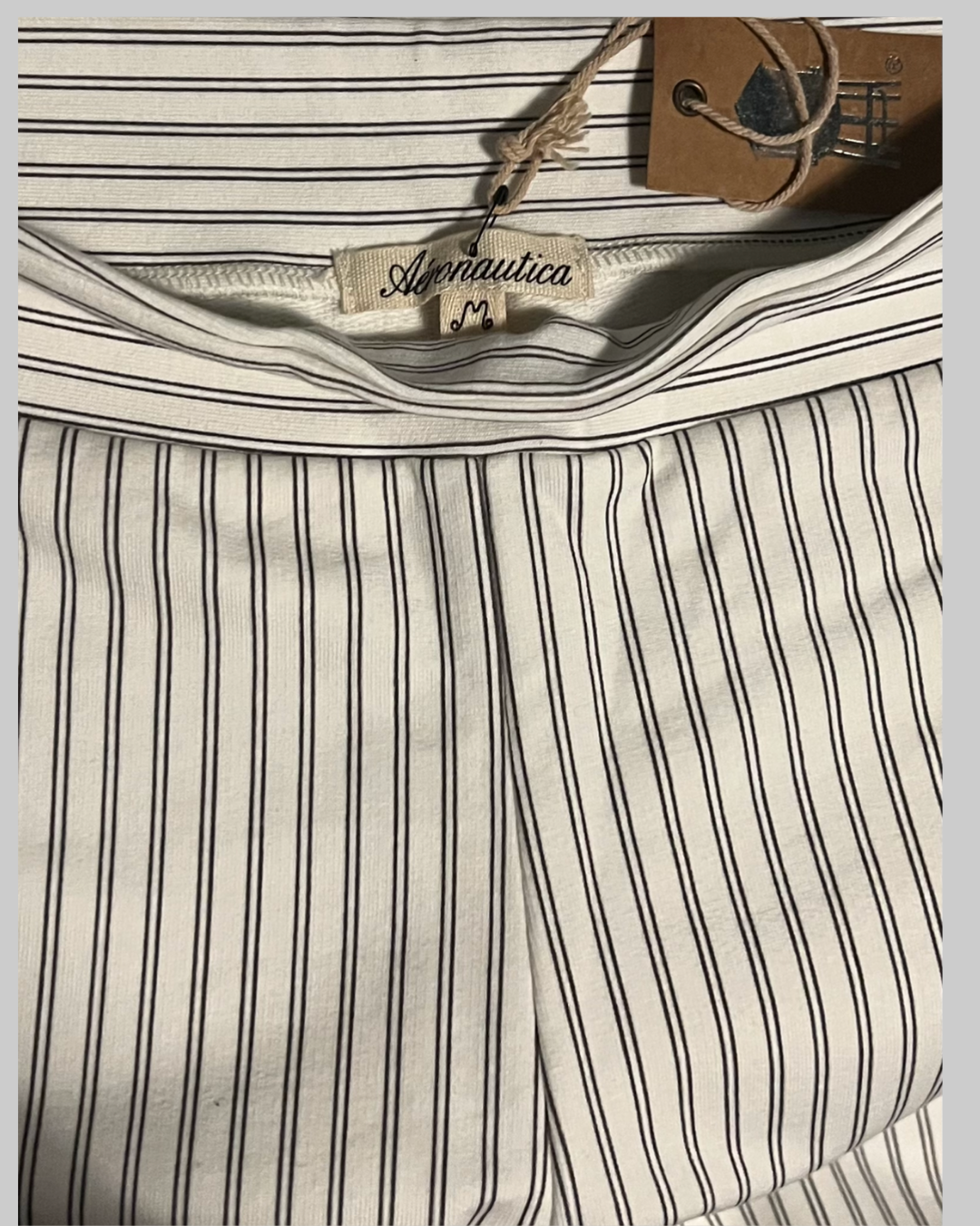 Aeronautica Black & White Stripes Pants