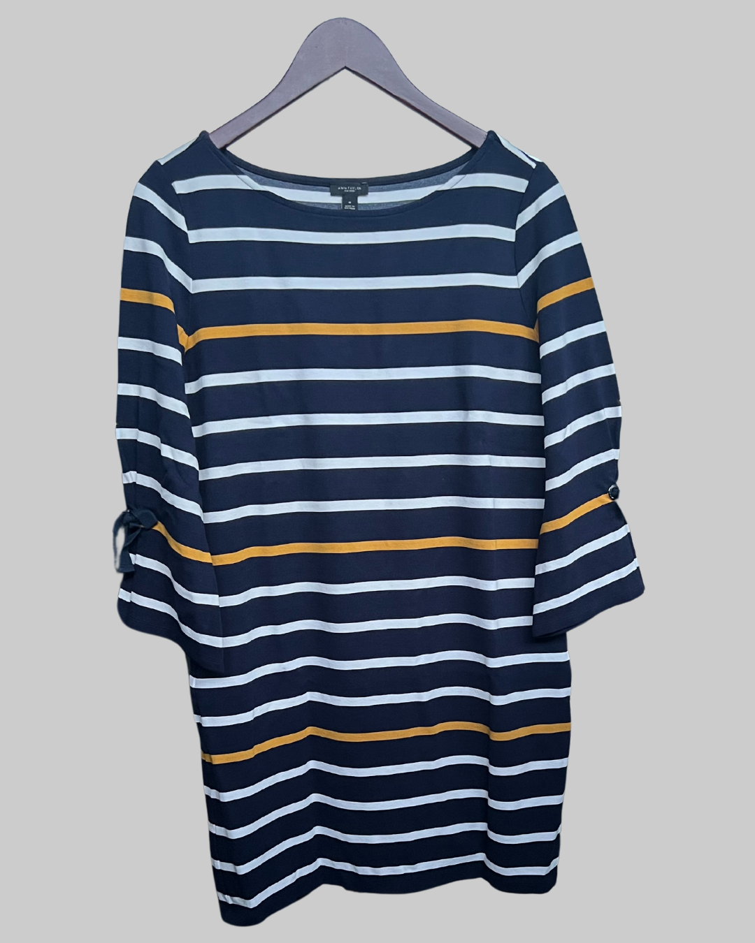 Ann Taylor Midi Striped Dress