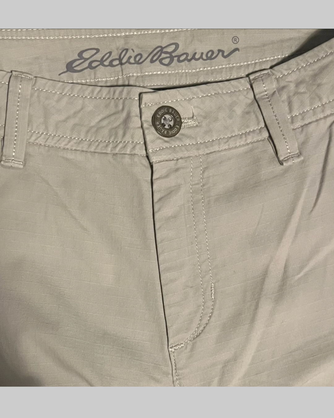 Eddie Bauer Women's Khaki Cargo Cropped Capri