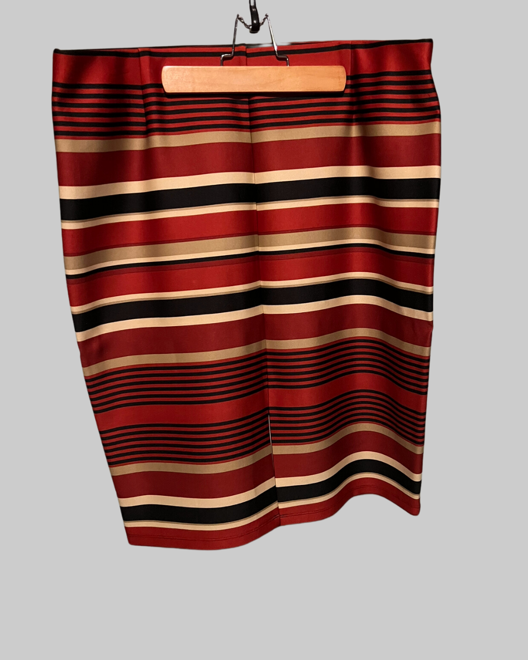 Olivia & Martin Multicolored Stretchy Striped Mini Skirt