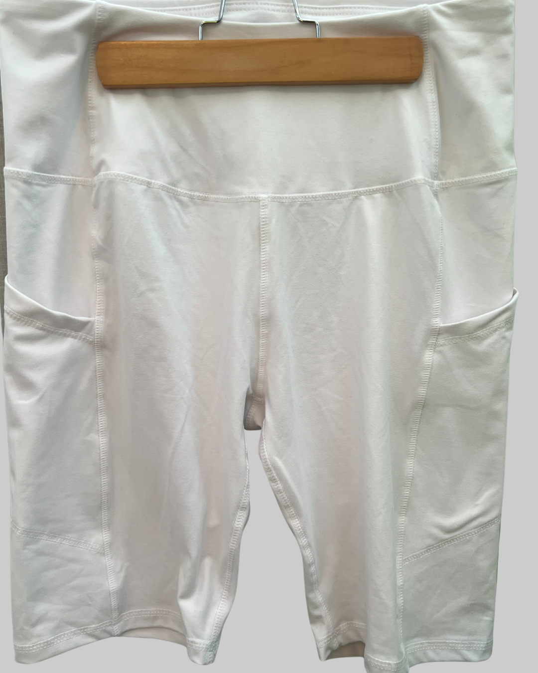 Women's Activewear White Shorts