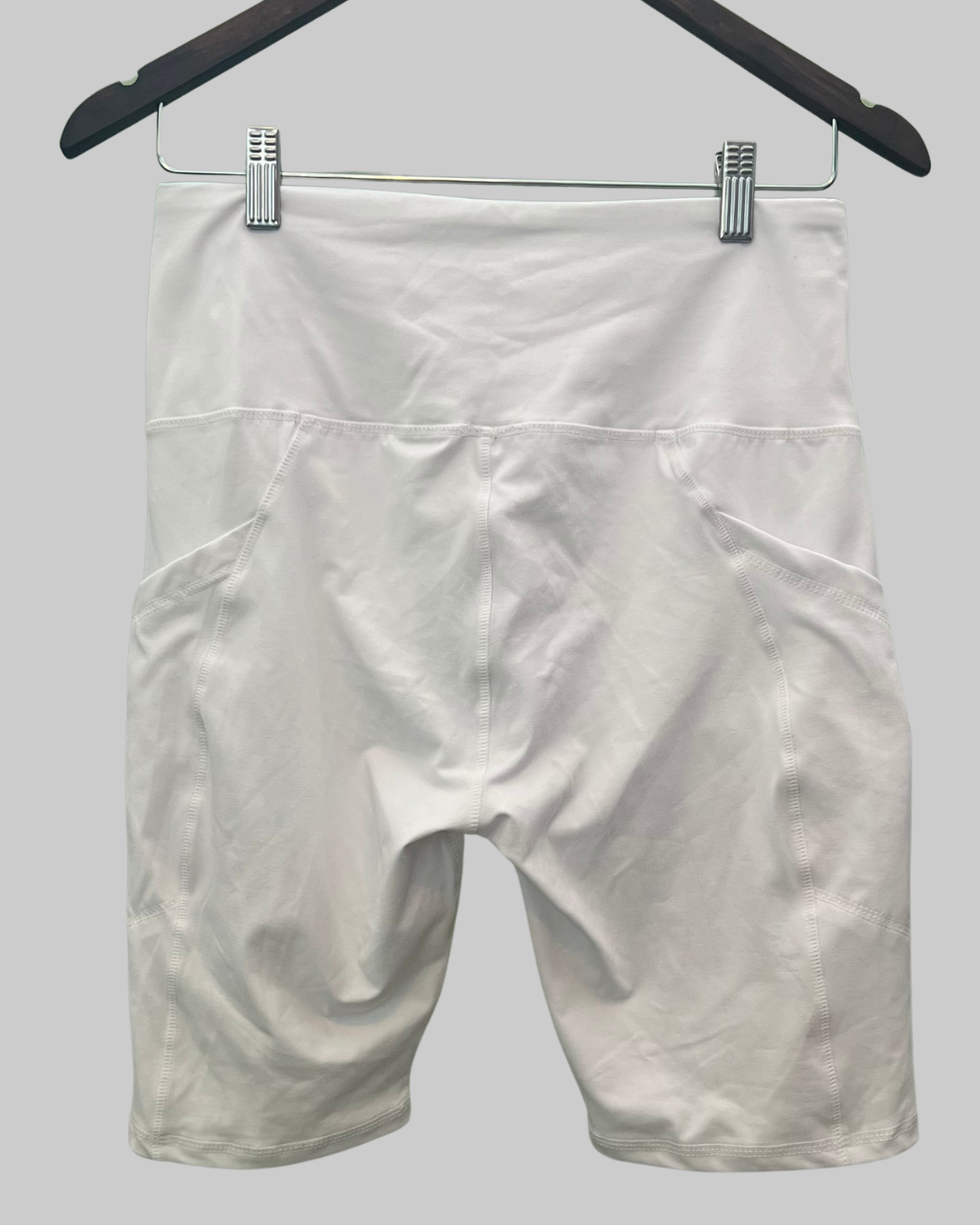 Women's Activewear White Shorts